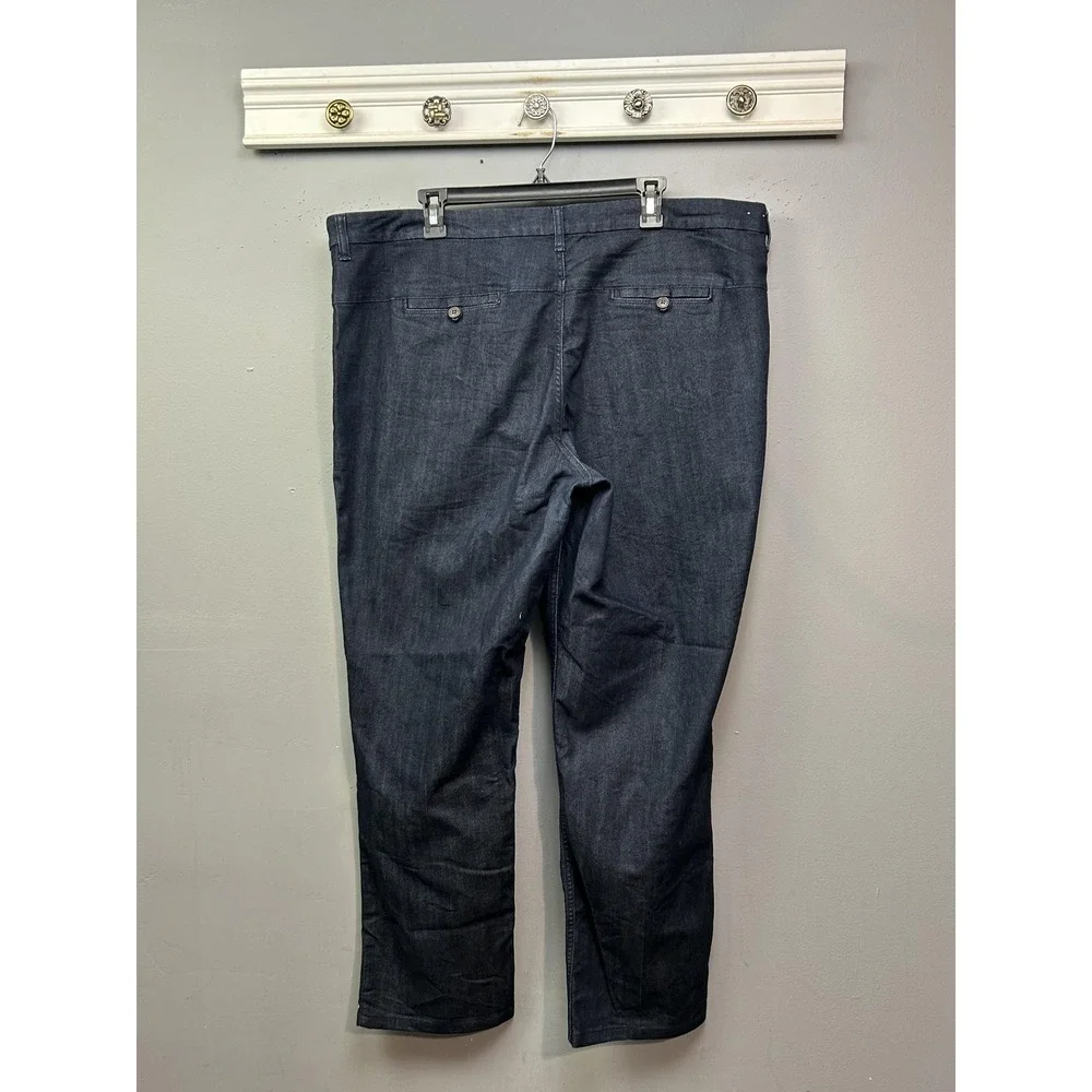 Gap Premium Skinny Jeans Womens 20 Blue Dark Wash High Rise‎ Denim Pockets
